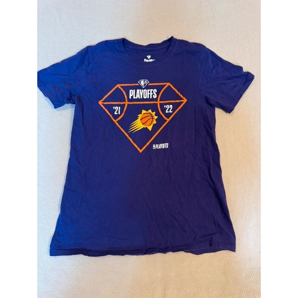 Phoenix Suns Fanatics 2021-22 Playoffs Purple T-Shirt Men’s Small